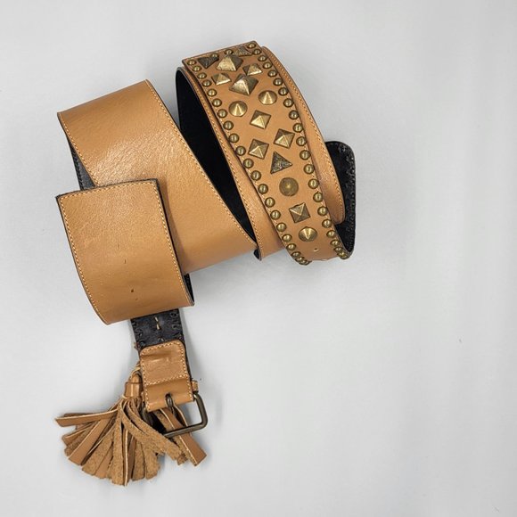 Escada Studded Leather Belt
